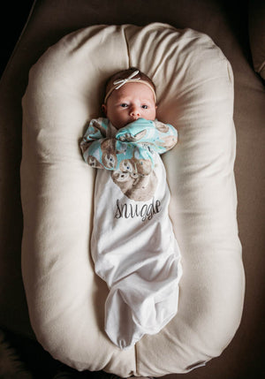 Sloth Baby Gown