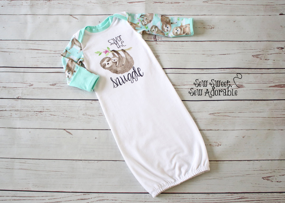 Baby girl sloth clothes store